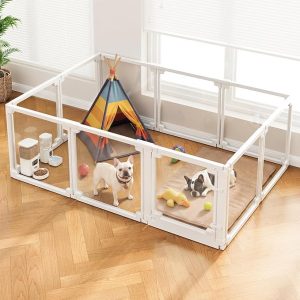 Clear Acrylic Pet Playpen with Door