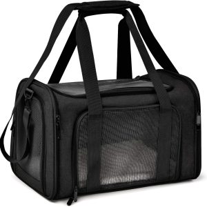 Henkelion Cat Carriers Dog Carrier Pet Carrier for Small / Medium Cats Dogs Puppies, TSA Airline Approved Small Dog Carrier Soft Sided, Collapsible Waterproof Travel Puppy Carrier
